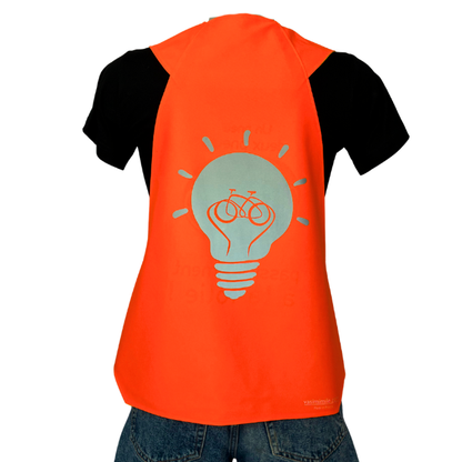 Gilet adulte réversible - Orange & Jaune fluo - Choisis tes motifs