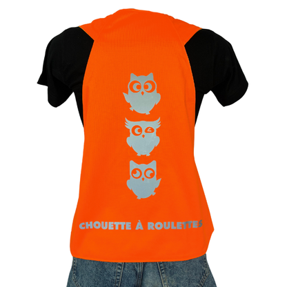 Gilet adulte réversible - Orange & Jaune fluo - Choisis tes motifs