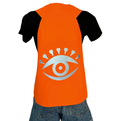 Gilet adulte réversible - Orange & Jaune fluo - Choisis tes motifs