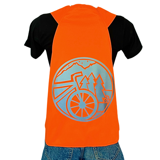 Gilet adulte réversible - Orange & Jaune fluo - Choisis tes motifs