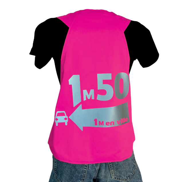 Gilet adulte réversible - Rose & Jaune fluo - Choisis tes motifs