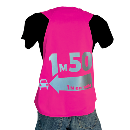 Gilet adulte réversible - Rose & Jaune fluo - Choisis tes motifs