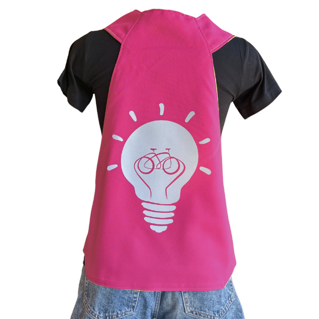 Gilet adulte réversible - Rose & Jaune fluo - Choisis tes motifs