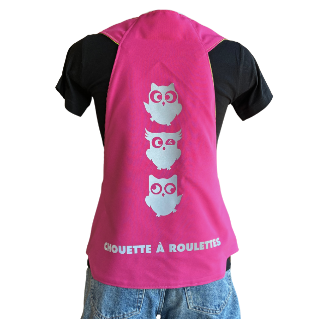 Gilet adulte réversible - Rose & Jaune fluo - Choisis tes motifs