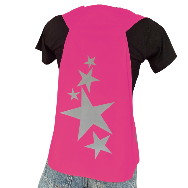 Gilet adulte réversible - Rose & Jaune fluo - Choisis tes motifs