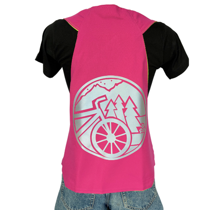 Gilet adulte réversible - Rose & Jaune fluo - Choisis tes motifs