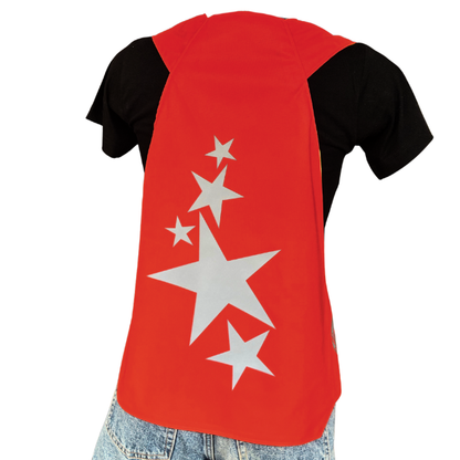Gilet adulte réversible - Rouge & Jaune fluo - Choisis tes motifs