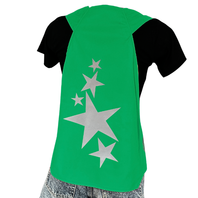 Gilet adulte réversible - Vert & Jaune fluo - Choisis tes motifs