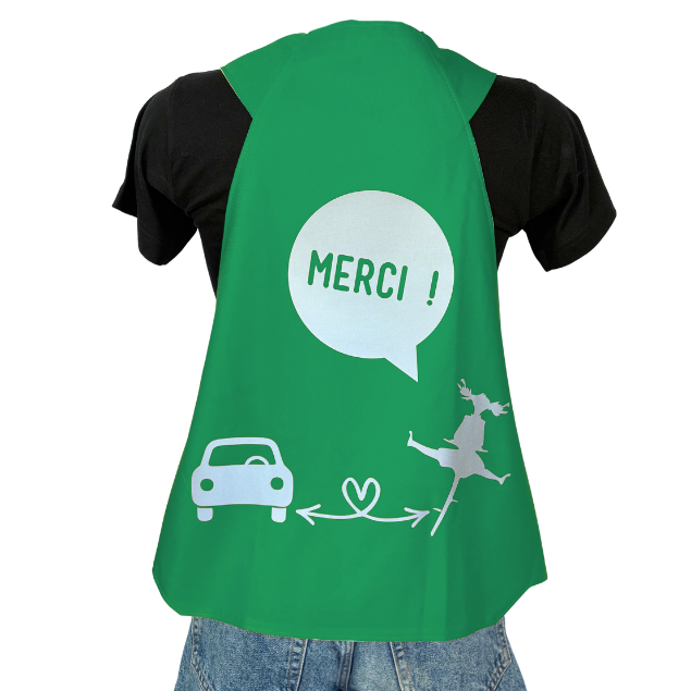 Gilet adulte réversible - Vert & Jaune fluo - Choisis tes motifs
