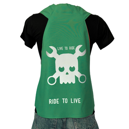Gilet adulte réversible - Vert & Jaune fluo - Choisis tes motifs