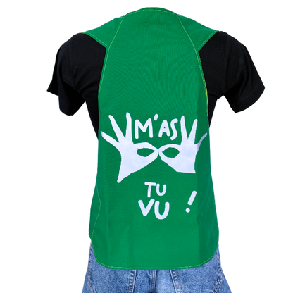 Gilet adulte réversible - Vert & Jaune fluo - Choisis tes motifs