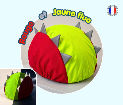 Couvre casque imperméable avec écailles réfléchissantes