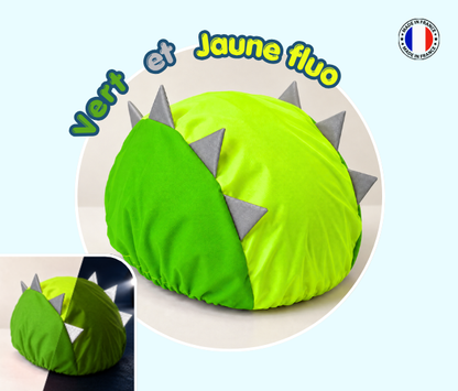 Couvre casque imperméable avec écailles réfléchissantes