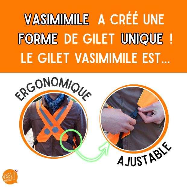 Gilet fluo réversible - La seule chaîne qui nous libère