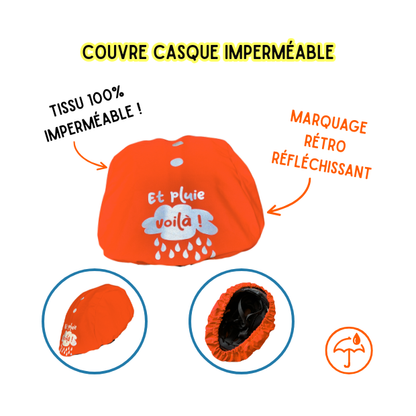 Couvre casque imperméable - Vasi'Tufrizz Orange
