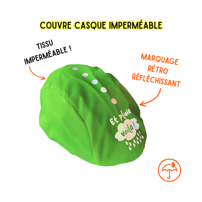 Couvre casque imperméable - Vasi'Tufrizz Vert