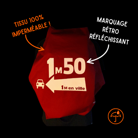 Couvre-sac imperméable - 1m50 (rouge)