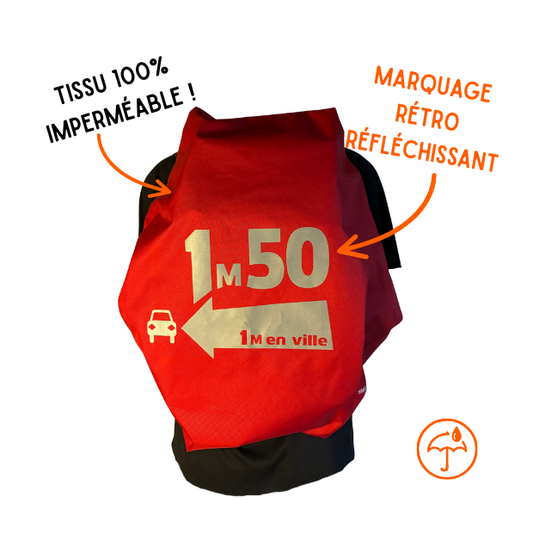 Couvre-sac imperméable - 1m50 (rouge)