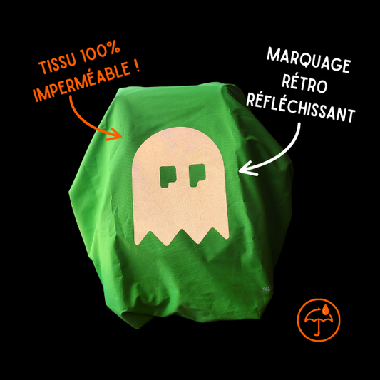 Couvre-sac imperméable - Fantôme (vert)