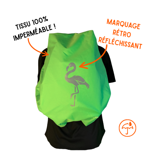 Couvre-sac imperméable - flamand (vert)