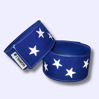 Duo serre-pantalon - Bleu - Choisis ton motif réfléchissant