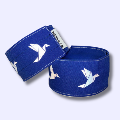 Duo serre-pantalon - Bleu - Choisis ton motif réfléchissant