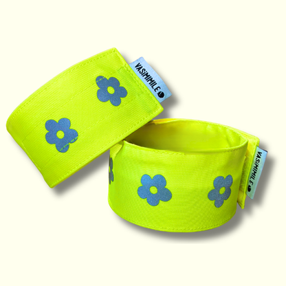 Duo serre-pantalon - Jaune - Choisis ton motif réfléchissant