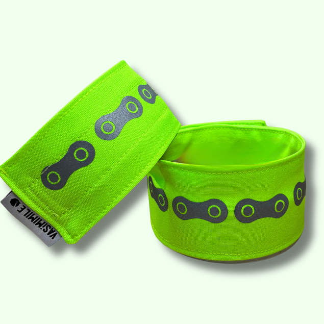 Duo serre-pantalon - Vert - Choisis ton motif réfléchissant
