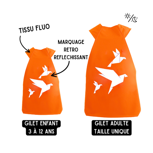 Pack cocottes - 1 gilet adulte et 1 gilet enfant