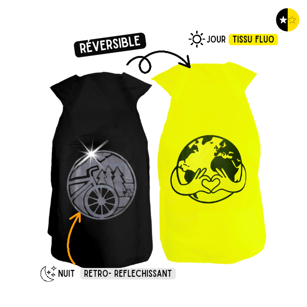 Gilet fluo réversible - Travel Love earth
