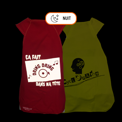Gilet fluo réversible - Dring Cyclopathe