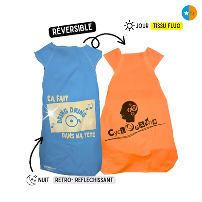 Gilet fluo réversible - Dring Cyclopathe