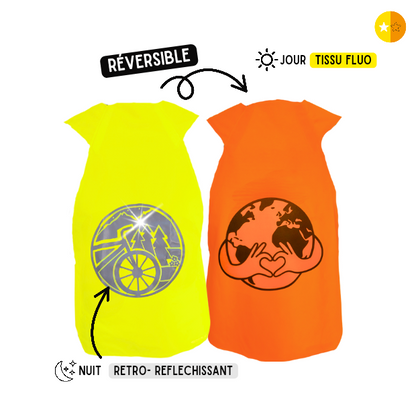 Gilet fluo réversible - Travel Love earth