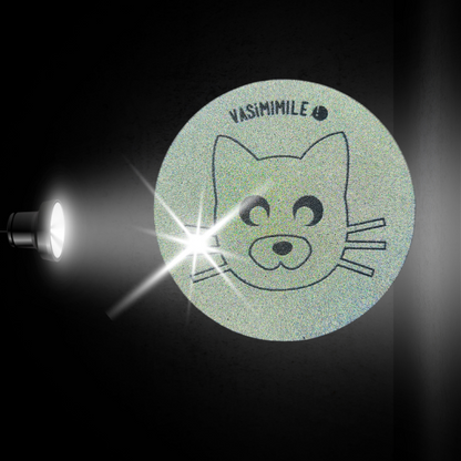 Sticker réfléchissant repositionnable et indéchirable - Chat