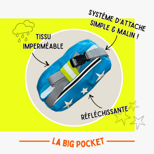 Mini sacoche de vélo 2 en 1 - Etoiles