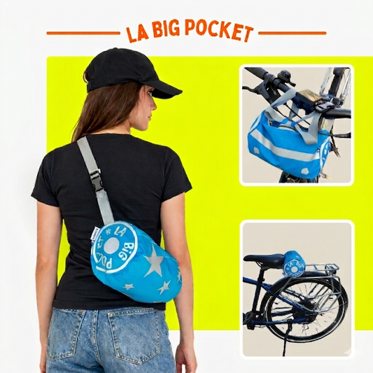 Mini sacoche de vélo 2 en 1 - Etoiles