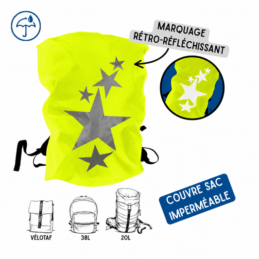 Couvre sac imperméable - Etoiles
