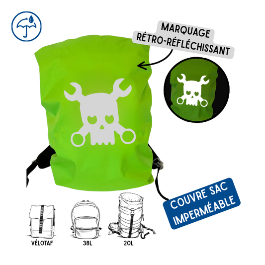 Couvre sac imperméable - Rider Vert