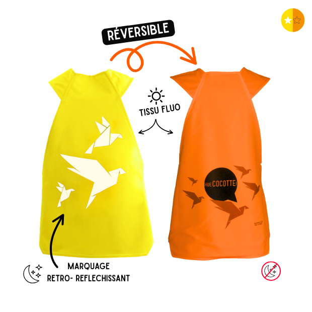 Gilet fluo réversible - Hue Cocotte