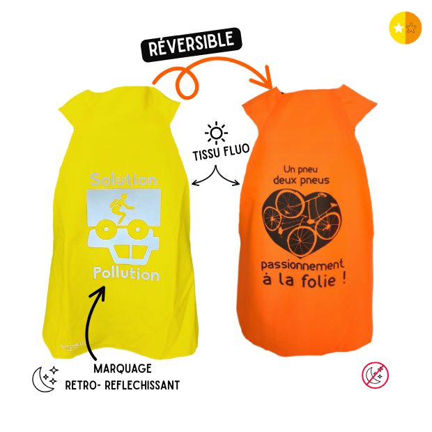 Gilet fluo réversible - Solution & Coeur