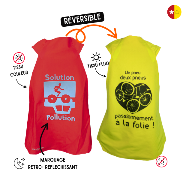 Gilet fluo réversible - Solution & Coeur