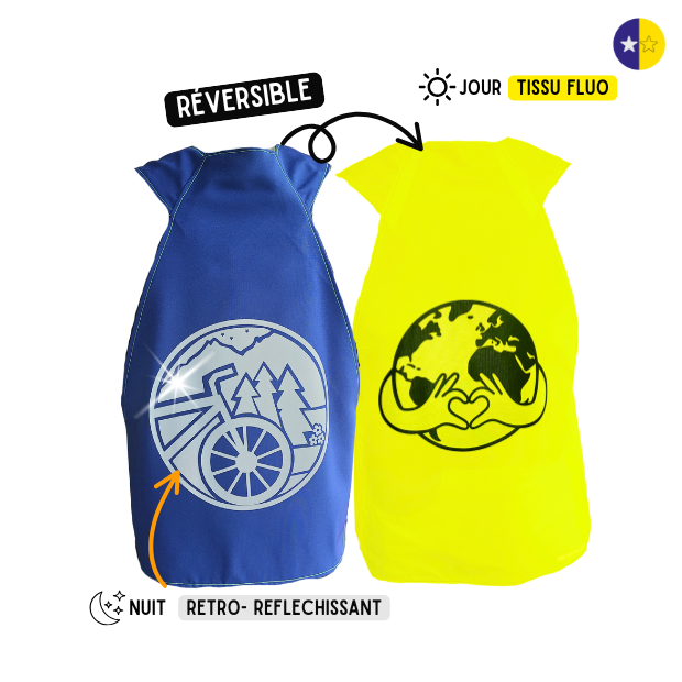 Gilet fluo réversible - Travel Love earth