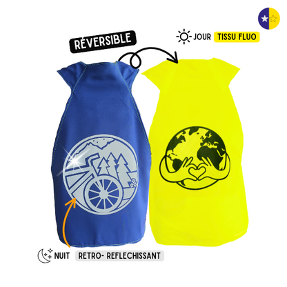 Gilet fluo réversible - Travel Love earth