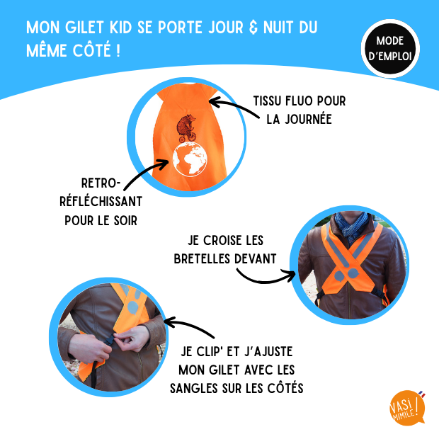 Pack cocottes - 1 gilet adulte et 1 gilet enfant