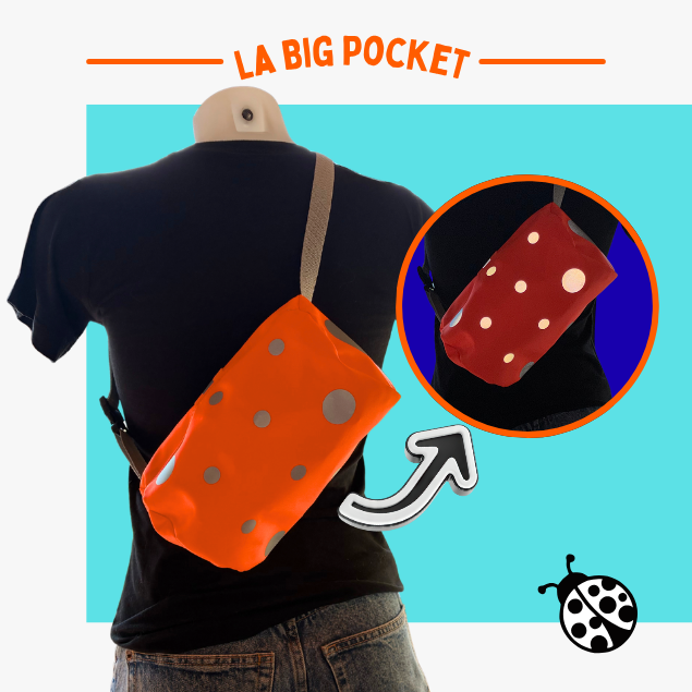 Sacoche guidon 2 en 1 - Petits pois